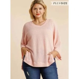 UMGEE waffle knit swing TOP